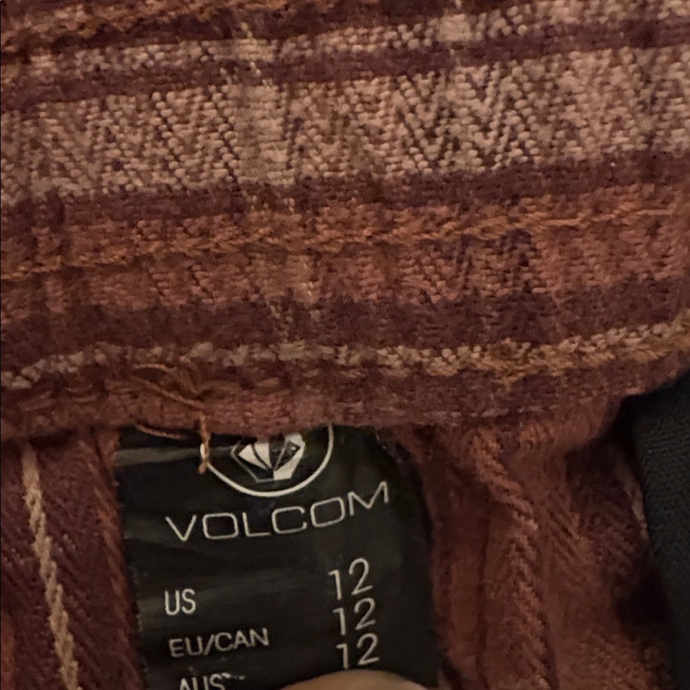 Volcom Brown Patterned Fabric - Picture 4 of 5